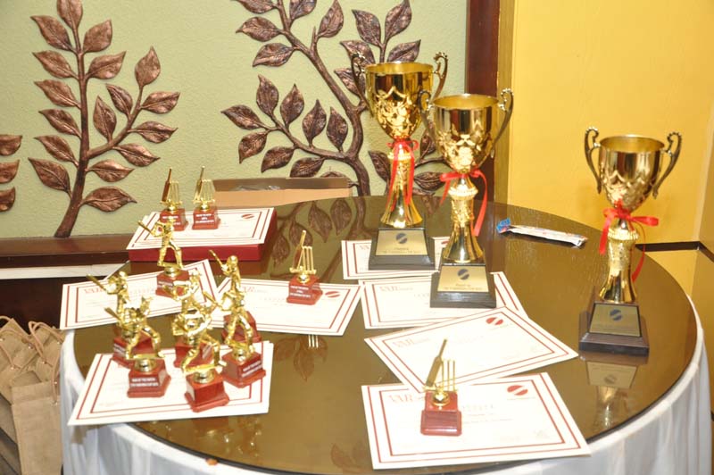 Trophies for the winners of 5th VARINDIA Cup